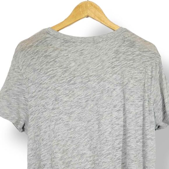 ATM Slub Jersey Boyfriend Crew Neck Tee in Heather Grey Size M/L - Picture 7 of 12